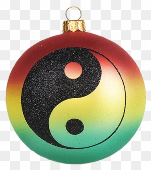 10cm Ball Jing-jang Sign - Christmas Ornament