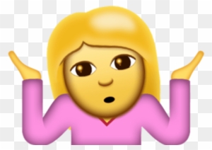 The Shrug Emoticon ¯\ /¯ Gets The Emoji Treatment - Don T Know Emoji Girl