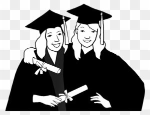 Girl Graduate Silhouette - Graduation Png - Free Transparent PNG