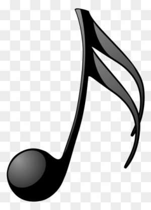 Quaver Musical Note Vector Drawing - Music Note Transparent Png