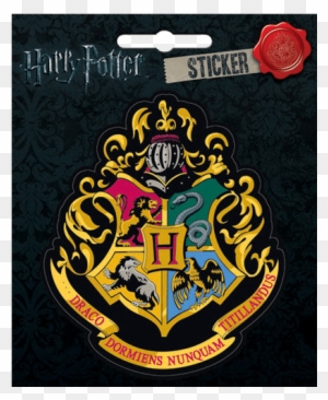 Hogwarts School Of Witchcraft And Wizardry Crest Sticker - Harry Potter Hogwarts Banner
