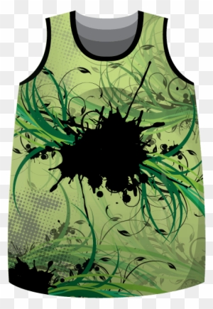 Custom Printed Augusta Colorblock Basketball Jersey - Team Colours Floral Design Sublimated Basketball Jersey