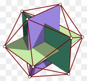 Icosahedron Vertices Form Three Orthogonal Golden Rectangles - 20 Sided 3d Shape