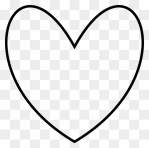 This Free Clip Arts Design Of Bold Heart Outline 2 - Bold White And Black Heart Png