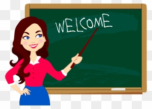 Student Teacher Blackboard Education - Welcome Back To School With Teacher