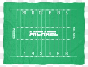 Personalized Football Monthly Milestone Baby Blanket - Baby Shower