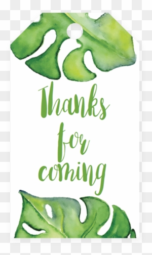 Printable Baby Shower Thank You Tags Printable Labels - Banana Leaf