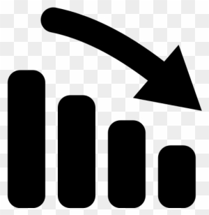 Simpleicons Business Bars Chart Down - Reduction Icon - Free ...