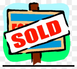 Best House For Sale Clip Art - Sold Sign House Cartoon