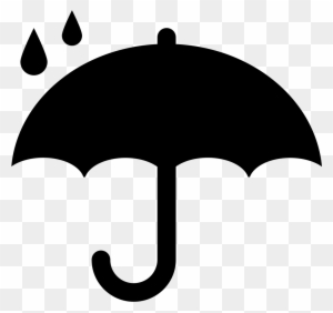 Protection Symbol Of Opened Umbrella Silhouette Under - Umbrella Svg