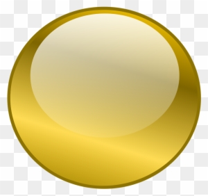 Collection Of Gold Oval Cliparts - Button With Transparent Background