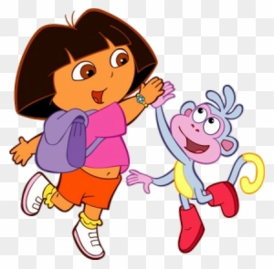 Latest Dora And Boots High Five Free Transparent Png Clipart Images Download