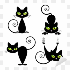 Small Cat Tattoo With Green Eyes - Free Transparent PNG Clipart Images  Download