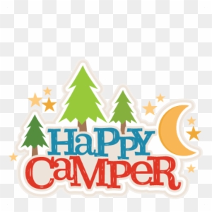 Happy Campers Title Svg Scrapbook Cut File Cute Clipart - Scrapbooking