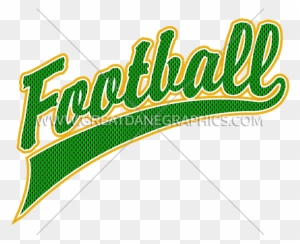 Football Script Embroidery Design