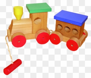 trenes de madera artesanales