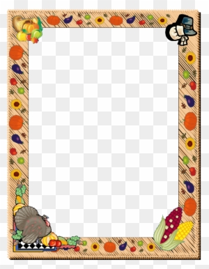 Thanksgiving Day Border Clipart - Thanksgiving Page Borders Free