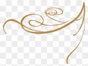 Decorative Line Gold Clipart Clip Art - Transparent Background Gold Swirls