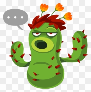 Pvzgw2-cactus Not Impressed - Cactus Plants Vs Zombies Gif