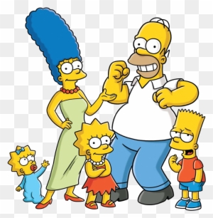 The Simpsons Is Among The Best Known Tv Series' Of - Homer Marge Bart Lisa Maggie