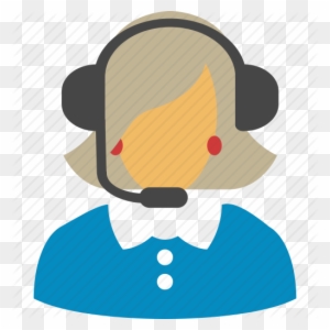 Pin Receptionist Phone Clipart - Telephone User Icon