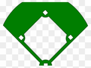 Diamond Clipart Baseball Field - Baseball Diamond With Bats