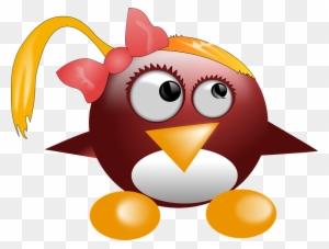 Penguin Tux Animal Cute Linux Mascot Logo - Cute Linux