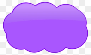 Purple Cloud Cliparts - Purple Text Bubble Transparent