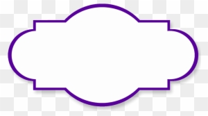 Purple Wedding Borders Clipart - Black And White Shape Clipart