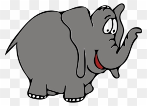 Elephant Gray Trunk Elephant Elephant Elep - Opposites Flashcards