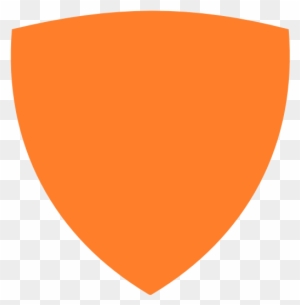 Large Shield Clip Art At Clker - Orange Shield Logo Png