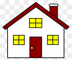 Home - House With Windows Clipart Home - House With Windows Clipart