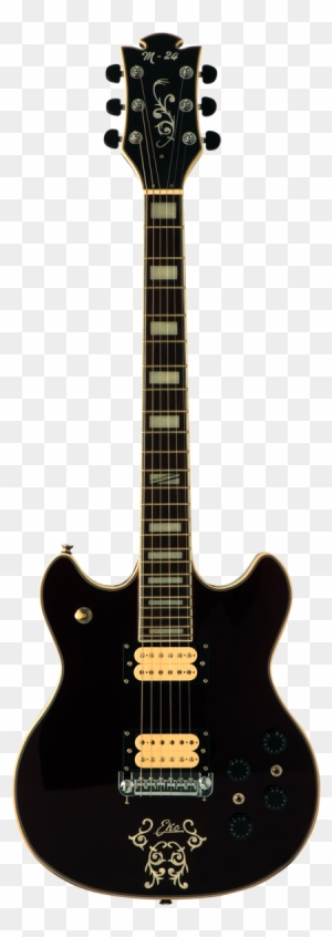 Black Electric Guitar Png - Epiphone Les Paul Custom Pro Eb