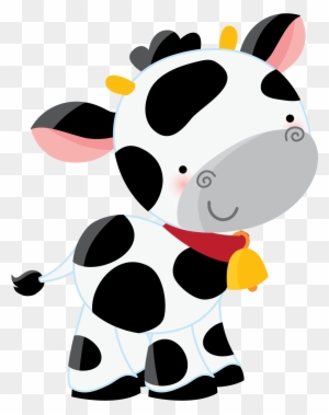 Say Hello Cow Clipartclipart Babyclipart Imagespaper - Farm Animals Paper Cupcake Picks 24pcs