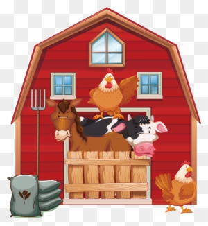 Cattle Silo Farm Barn Clip Art - Farm Barn Animals Free