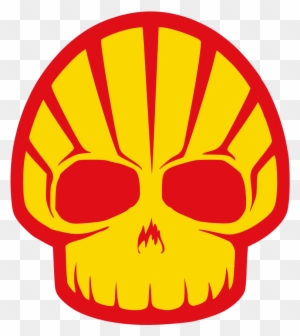 Venus And The Half Shell Clip Art Download - Yellow And Red Skull Logo