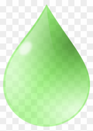 Water Drop Clipart Vector - Green Water Drop Vector
