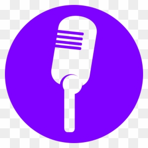 Microphone Clipart Purple - Microphone Png