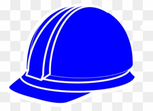 White Hard Hat Svg Clip Arts 600 X 434 Px - Blue Hard Hat Vector