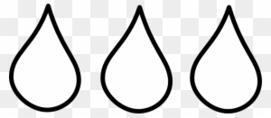 Droplet Clipart - Water Drops Clipart Black And White