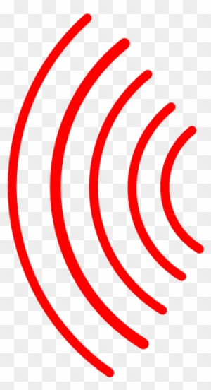 Red Radio Waves Clip Art At Clker Com Vector Clip Art - Circle