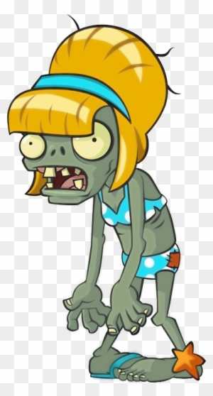 Bikini Zombie - Plants Vs Zombies 2 Big Wave Beach Zombies