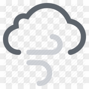 Wind Clipart Breezy - Rain Snow Mix Weather Icon