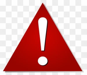 Attention Png - Red Triangle Exclamation Mark