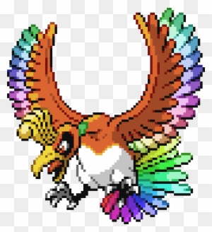 Shiny Ho Oh Pokemon - Free Transparent PNG Clipart Images Download