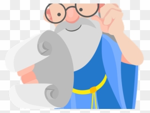 Magic Clipart Sorcery - Wise Old Man Cartoon Transparent Backf Ground