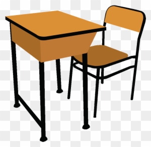 Furniture Clipart Classroom Desk - School Desk Clipart
