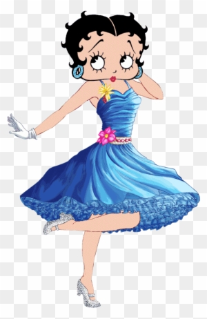 Betty Boop By Stephen718 - Betty Boop White Dress - Free Transparent PNG  Clipart Images Download