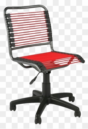 Eurostyle Bungie Low Back Office Chair In Red And Graphite - Bungee Cord Desk Chair