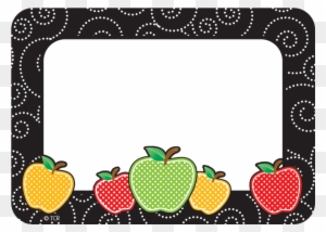 Tcr 2143 Dotty Apple Nametags - Teacher Name Tag